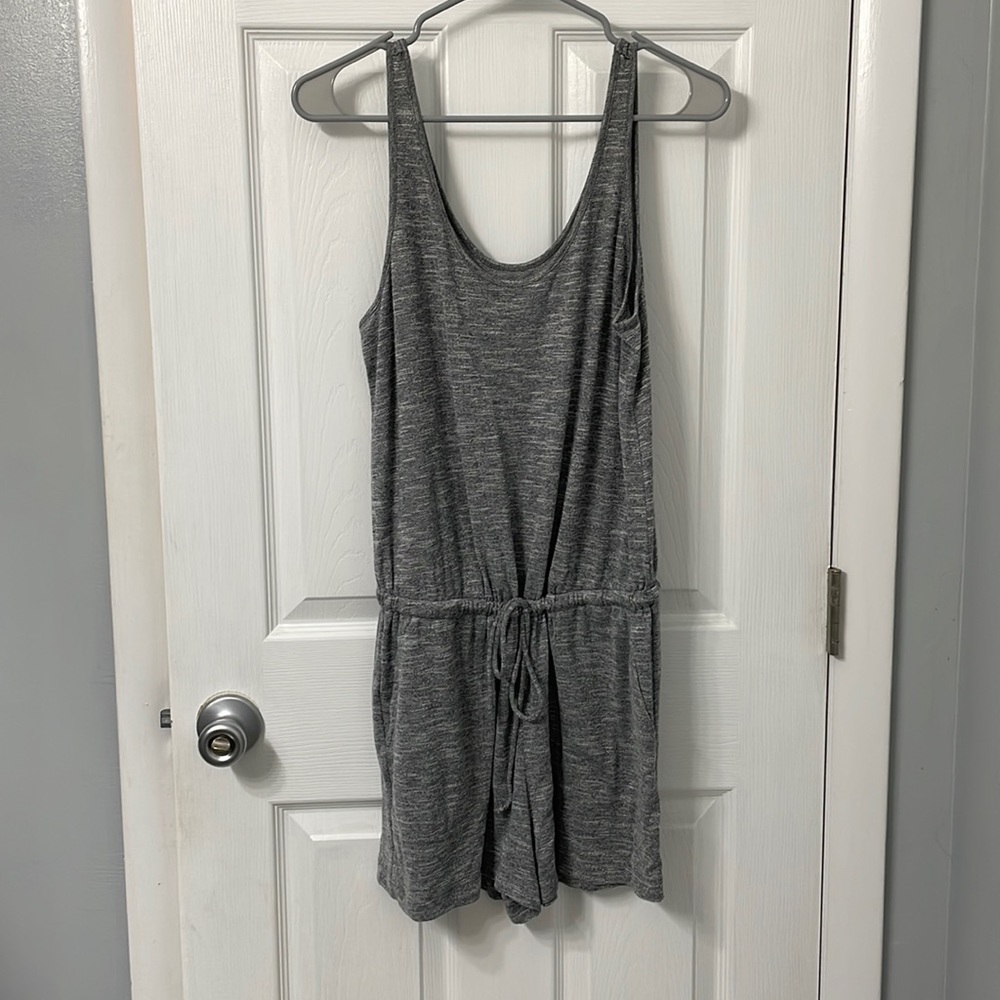 Grey heathered lounge romper, Lou & Grey, size M